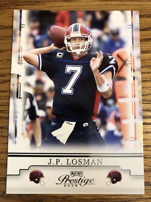 J.P. Losman 2008 Playoff Prestige Bills Card #10 *3555*