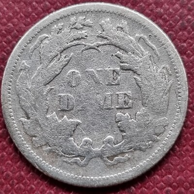 1876 Seated Liberty Dime 10c Better Grade VF - XF #79180 | eBay
