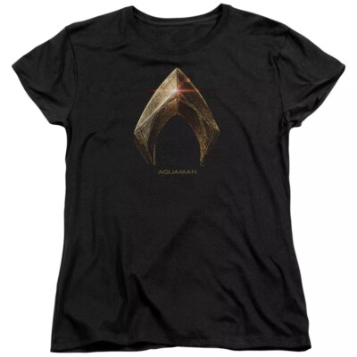 Justice League Movie ''Aquaman Logo'' Women's T-Shirt