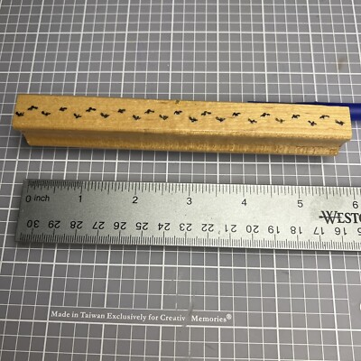 E0, Unbranded Rubber Stamp,  Leaves Pattern Long Strip