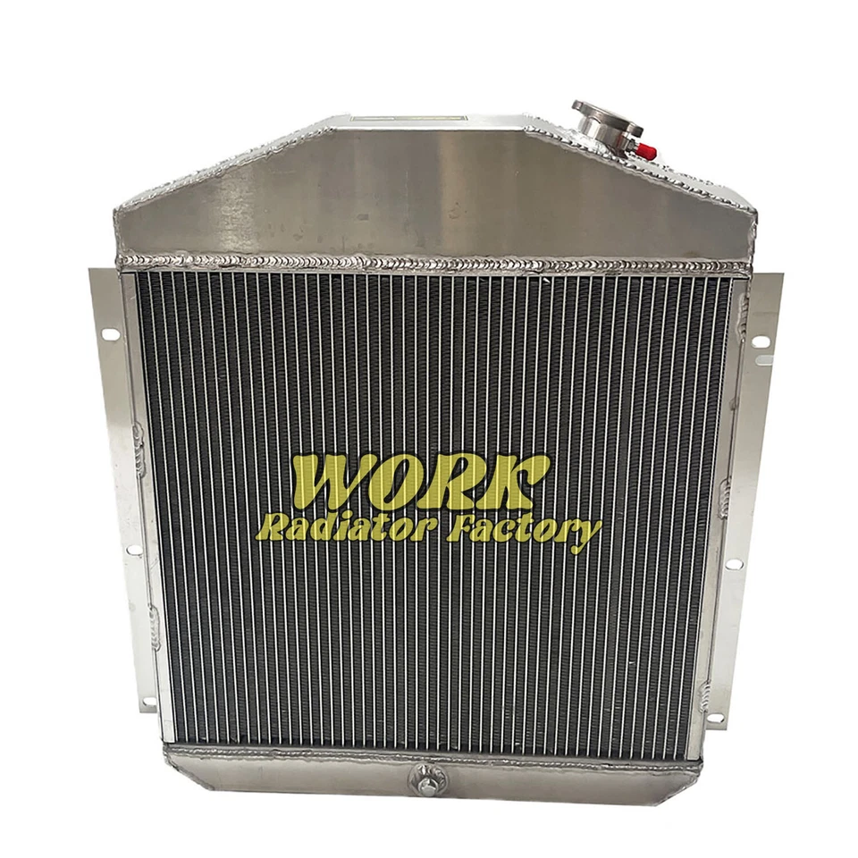 Radiador de aluminio para 1947-1949Plymouth Chrysler P15 Deluxe 3.6 4.1 5.3 L6 V8 Foto 3 de 4