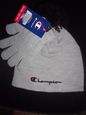 Champion Unisex Kids Knit Hat  Gloves Set