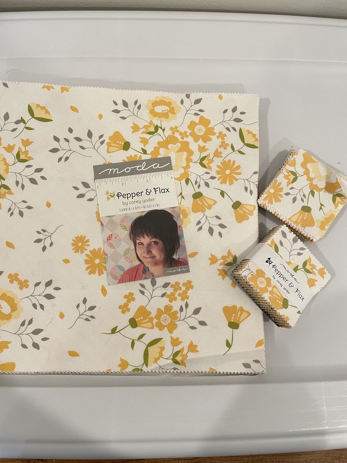 Pepper & Flax Layer Cake and 2 Mini Charm Packs. Corey Yoder Moda