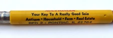 Don Culbertson Auctioneer  Pontiac, IL 61764 Bullet Pencil A1