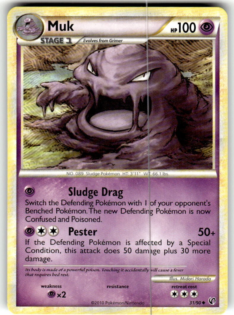 TCG Pokémon Muk 31/90 Undaunted Regular NM