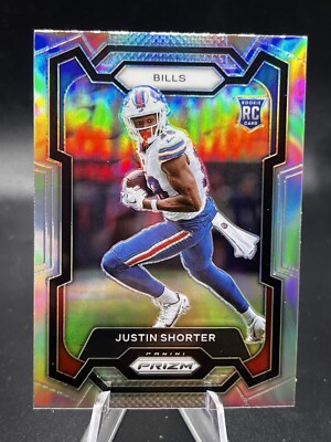 2023 Panini Prizm Justin Shorter Silver Rookie RC Buffalo Bills #310