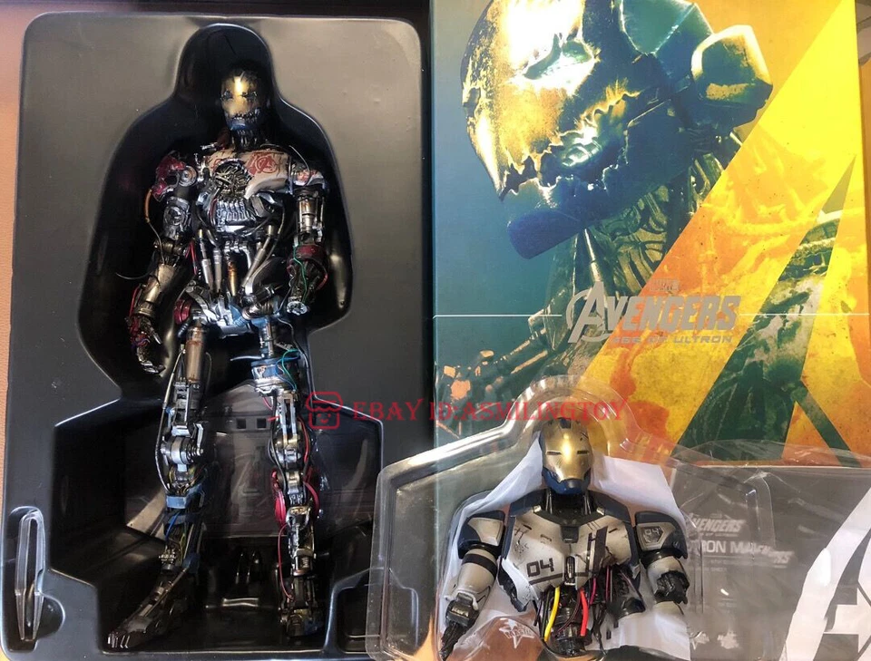 Boneco de ação 1/6 Hot Toys MMS 292 Avengers Age of Ultron Ultron Mark 1 NOVO - Imagem 2 de 4