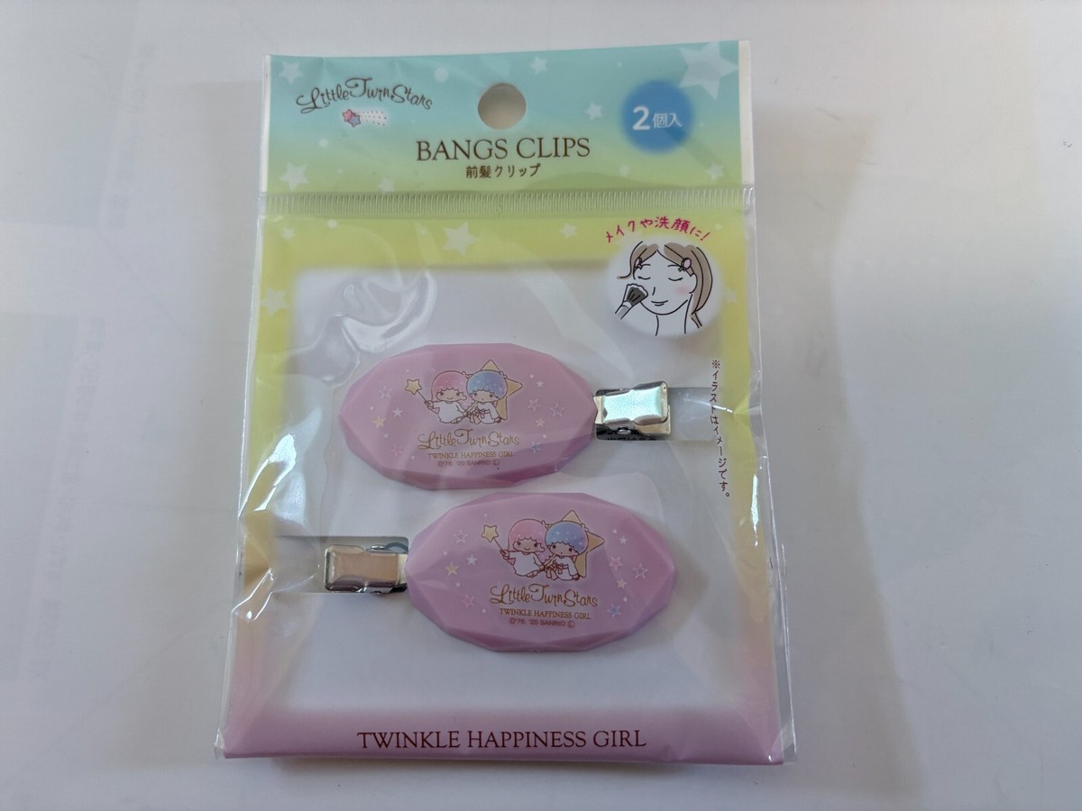 Sanrio Little Twin Stars Clips of fringes bangs Pink 2pcs TWINKLE