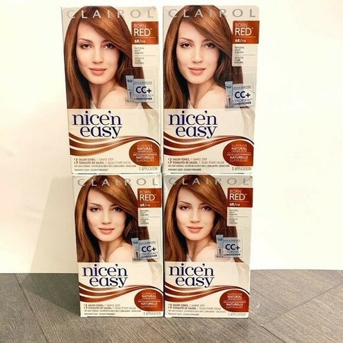 4x Clairol Nice N Easy Hair Color Dye Born Red 6r 110 Natural Light Auburn New Ebay