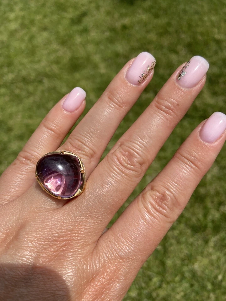 Новый $11 500. Кольцо Bvlgari Mediterranean Eden с бриллиантом аметистом размер 7,5 - Изображение 4 из 4