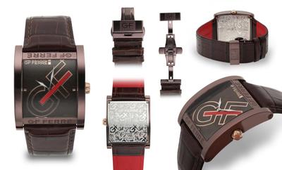 GF Ferre Repeating Logo Mens Dial Watch ( Available with Black or