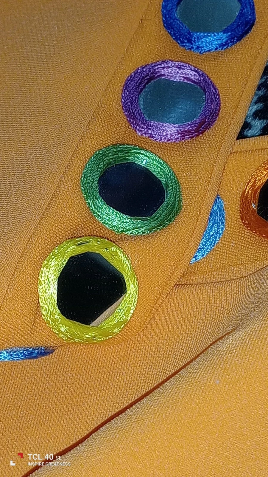 Moschino couture taglia 10 splendido pantalone svasato arancione con veri specchi