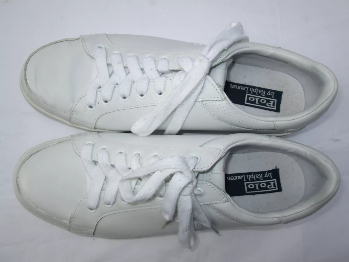 Tenis blancos ralph lauren sales