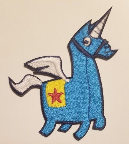 Unicorn Llama Iron On Patch - Battle Royale - Victory Royal! Scar Code Shirt PS4 - Afbeelding 1 van 5