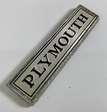 Vintage Plymouth Oem Nameplate Badge Emblem Vintage Plymouth Oem Nameplate Badge Emblem