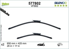 2x Wischblatt SILENCIO FLAT BLADE SET VALEO 577802/2x für BMW 1er F40 2er F44
