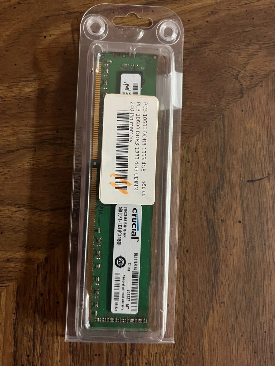 4 GB 4GB 2RX8 PC3-10600U DDR3-1333Mhz 240pin DIMM Memory Desktop NON