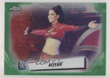 2021 Topps Chrome WWE Green Refractor 2/99 Aliyah #73 9e1