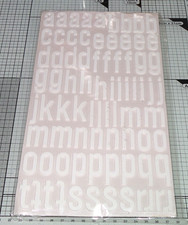 Foam Alphabet & Number Stickers White Lower Case Lot 2