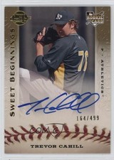 2009 Sweet Spot Sweet Beginnings 164/499 Trevor Cahill #130 Auto 0q65