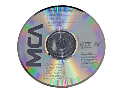 Bing Crosby Sings Again CD MCA Disc Only