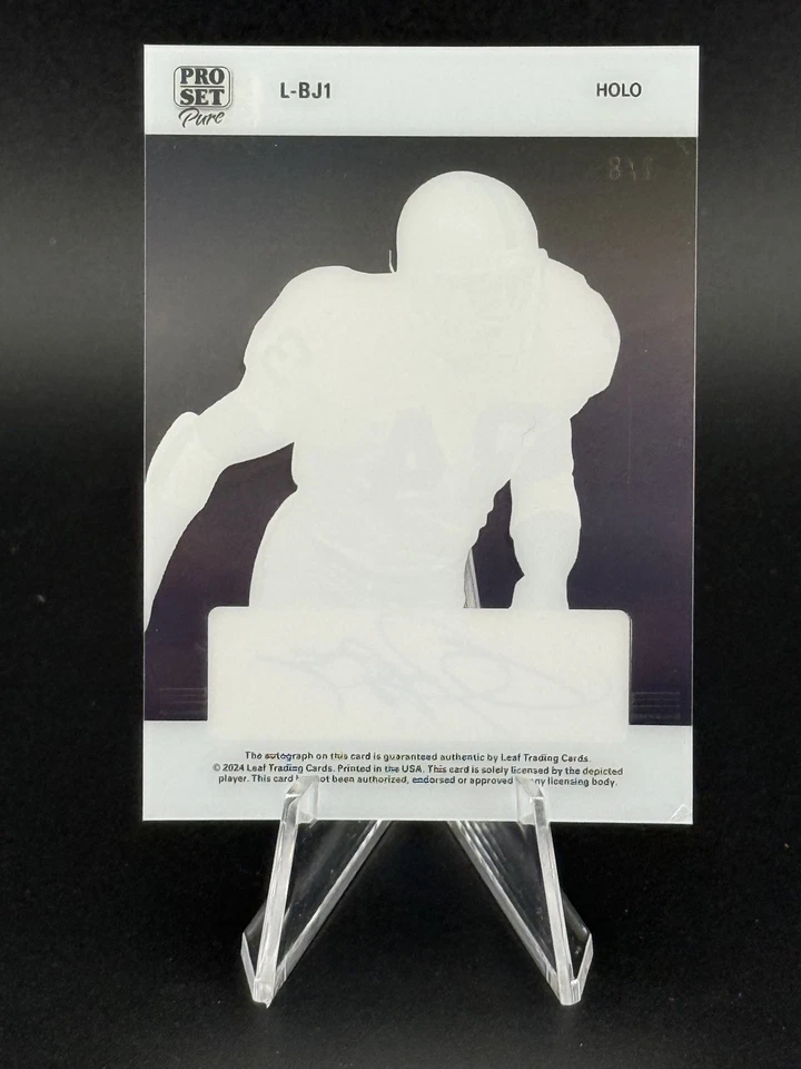 2024 PRO SET LEGENDS BO JACKSON AUTÓGRAFO #1/8 SSP Foto 2 de 3