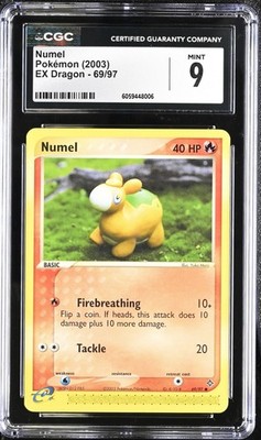 ポケモンカード⑨ CGC 9 Numel 69/97 EX Dragon 2003 Pokemon Card | eBay