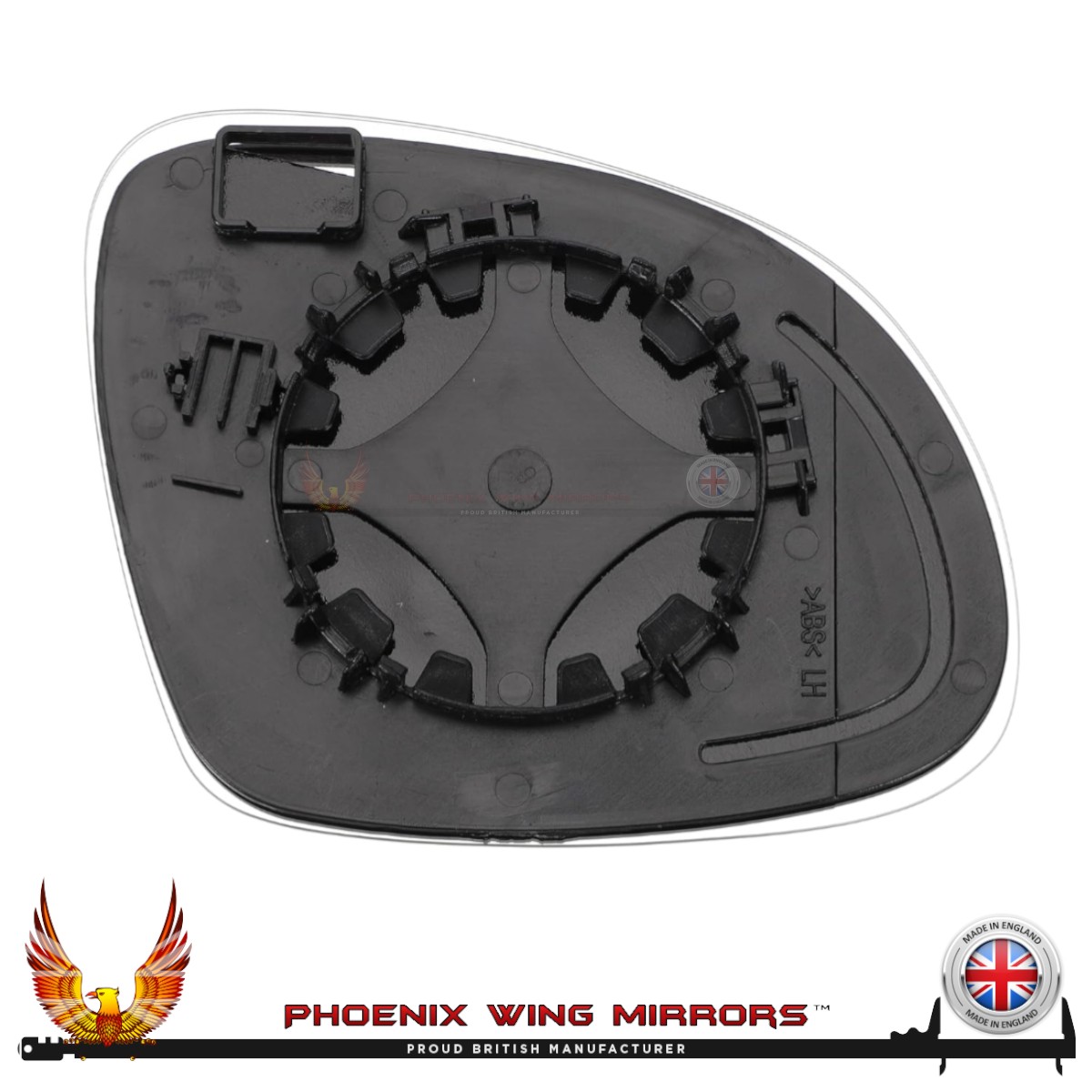 For Skoda Yeti Wing Door Mirror Glass 2009-2018 Clip On Base Left Hand Side