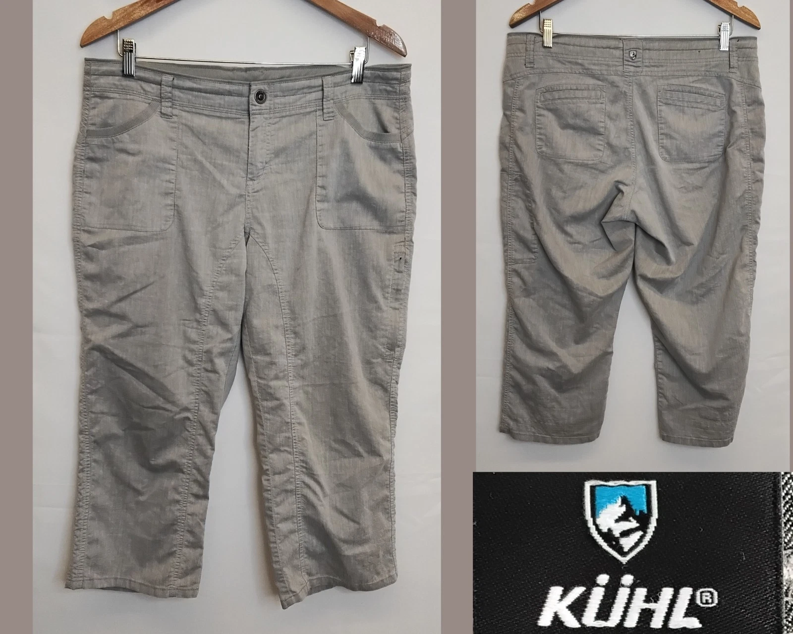 Kuhl Capri Pants Women's Size 14 Gray Pockets Zip Closure #W4471
Opens in a new window or tab