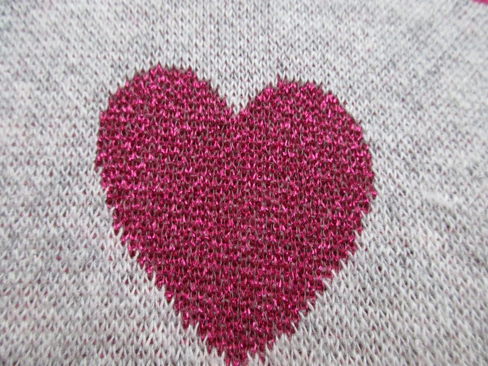 Suéter United Colors Of Benetton Gris para Niños Niñas con Corazones Enlover, Talla 10-11Y Foto 3 de 4