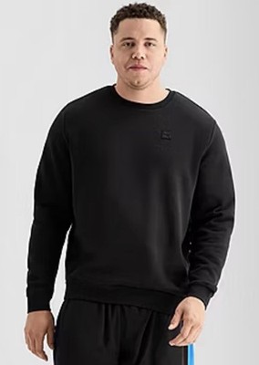 NWT PUMA Men's ESS Elevated Crew Neck Fleece Sweatshirt BLACK Size 2XLT XXLT