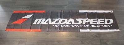 Mazdaspeed Banner Flag Big 2x8 ft Mazda Speed Racing Mechanic Garage Motorsports
