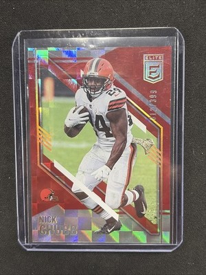 2021 Panini Donruss Elite - Nick Chubb #72 Red 312/399