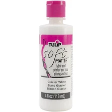 Tulip Soft Fabric Paint 4oz-Matte - Glacier White