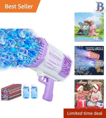 High Output Bubble Machine for Kids - Colorful Bubbles, Safe Fun for Ages 3-12