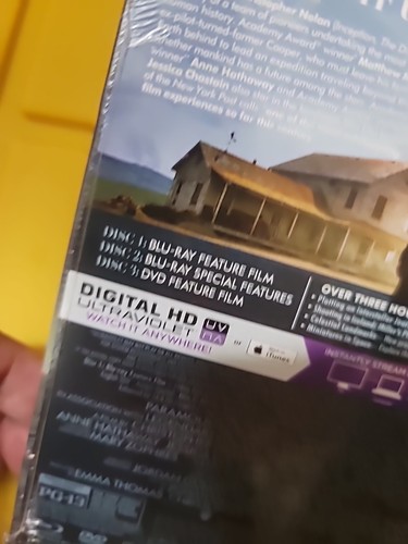 Interstellar (2014,Blu/DVD) OOP Target Excl 3disc Steelbook w/IMAX FILM CELL New - Picture 4 of 4