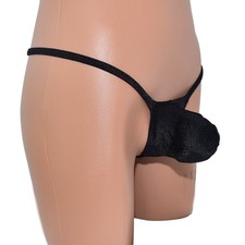 Mens thong bulge pouch unicolor (XL)
