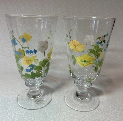 Oneida Summer Meadow iced Tea Glasses Set Of 2 READ