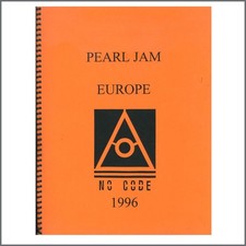 Pearl Jam No Code European Tour Itinerary 1996 (UK)