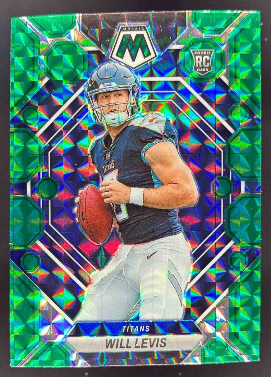 2023 Panini Football Mosaic Will Levis Green Mosaic #377 RC Tennessee Titans