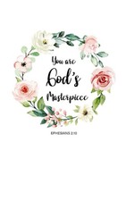 You  re God  s Masterpiece Notebook/ Journal   Ephesians 2:10 Bible Verse  Floral