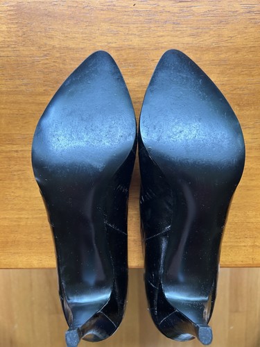 Genuine Eel Skin Women’s Size 8 1/2 Black Pumps Dress Shoe Minimal Wear - Picture 3 of 3