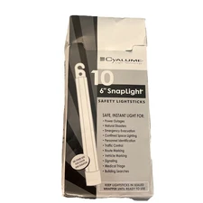 Lot of 10 Cyalume Safety Light Sticks Green 6" Long 12 HR Prepper NEW✅ EXP 2018