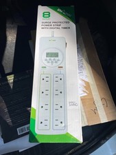 BN-LINK 8 Outlet Surge Protector with 7-Day Digital Timer Overload Protection
