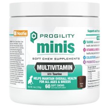 Progility Mini Daily Multivitamin for Small Dogs   Helps 60 Soft Chews