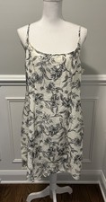 NEW A New Day Target Women’s Woven Tank Dress Black/Cream Floral Size 14 NWT