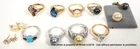 LOT VINTAGE WOMENS JEWELRY RINGS, EARRINGS, PENDANTS 14k CZ 925 Sterling Silver
