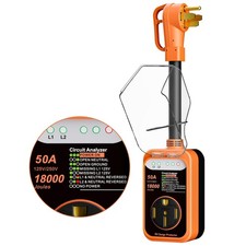 RV Surge Protector 50 Amp,18000 Joules RV Circuit Analyzer with Voltage Monit...