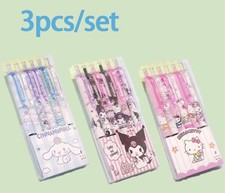 Sanrio Character 3pcs Gel Pen Set - Cinnamoroll, Kuromi, Hello Kitty New