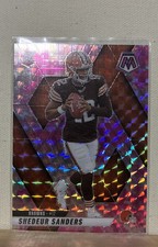 2025 Panini Mosaic - Rookies Shedeur Sanders 302 Camo Pink Mosaic Prizm Rc